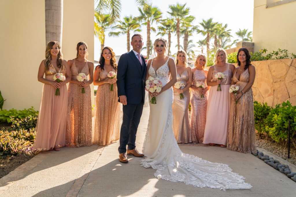 Bridemaids Shelby and Tanner Wedding at Secrets Puerto Los Cabos