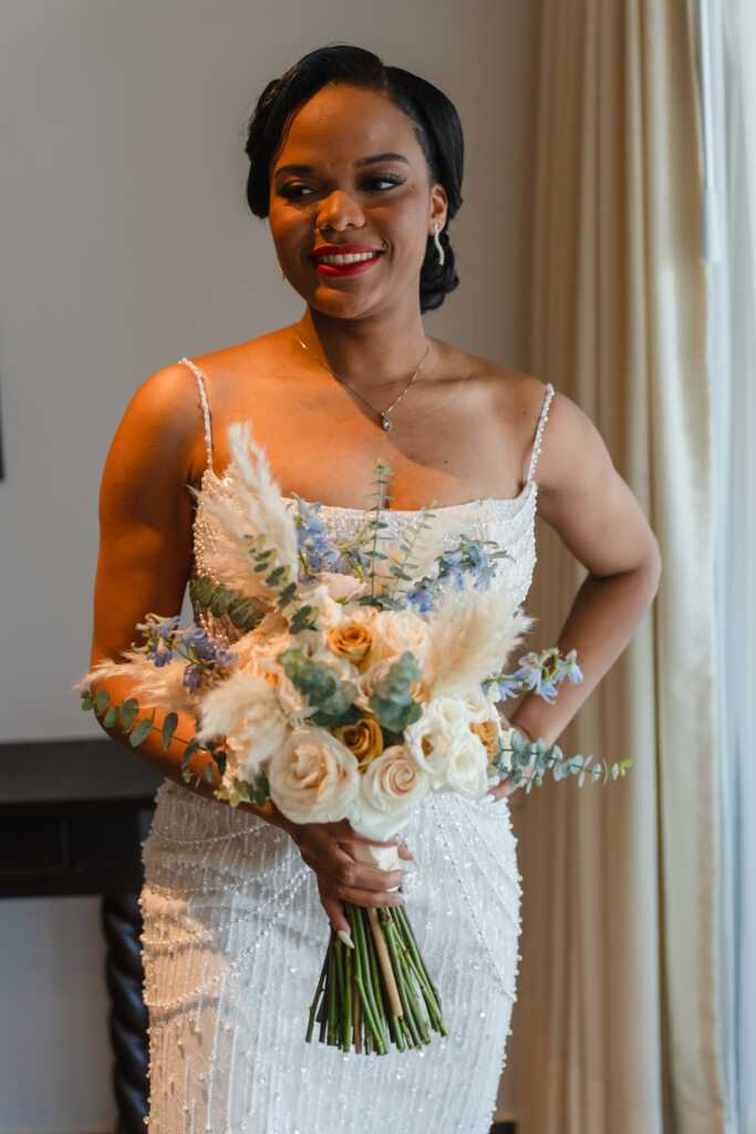 Bridal portrait ready moment Hacienda Encantada Los Cabos Mexico