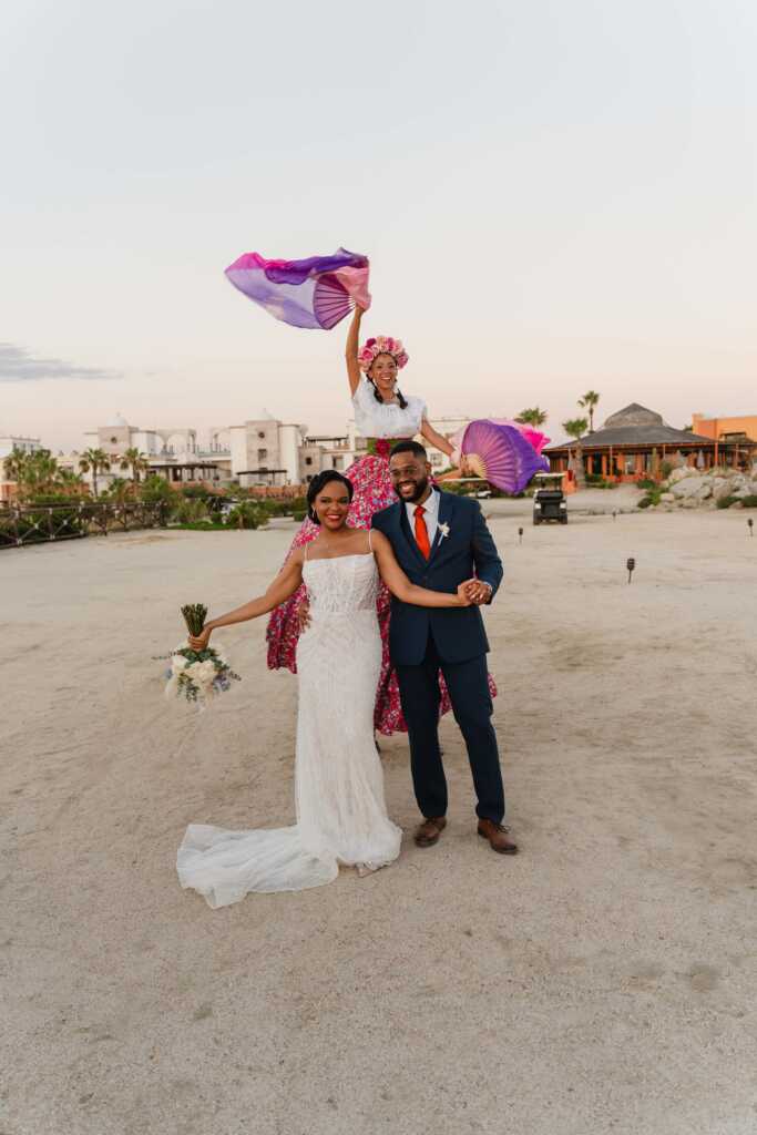 Wedding cocktail party entertainment Hacienda Encantada Cabo Mexico