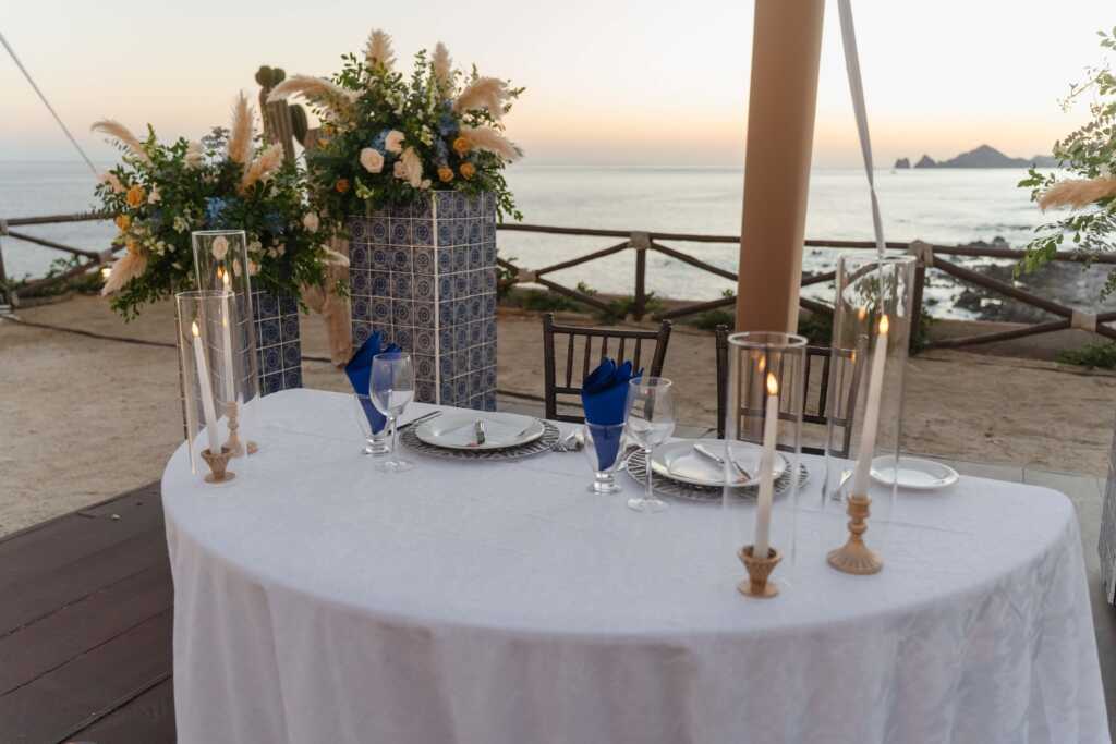 Wedding reception decor Hacienda Encantada Los Cabos Mexico