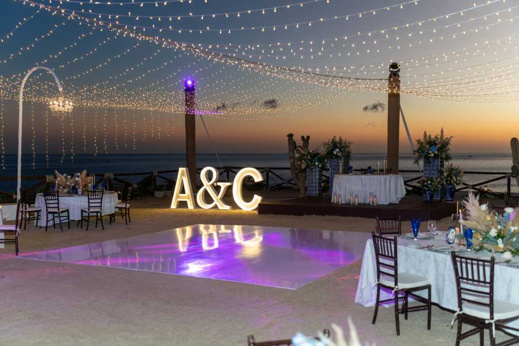 Reception design details Hacienda Encantada Los Cabos wedding